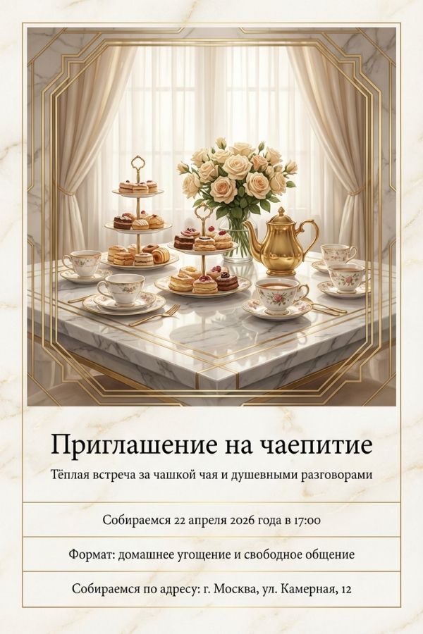 Приглашение на чаепитие