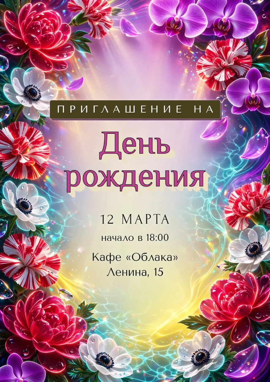 Орхидеи в сиянии