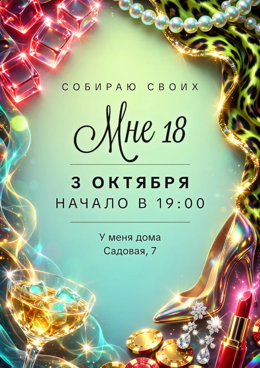 Золотая туфля с жемчугом