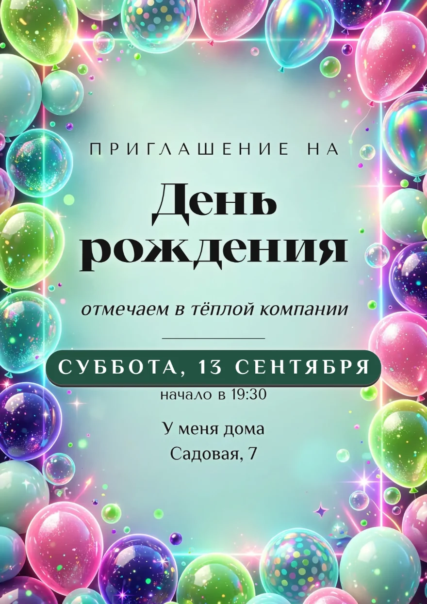 Светящиеся шары с конфетти