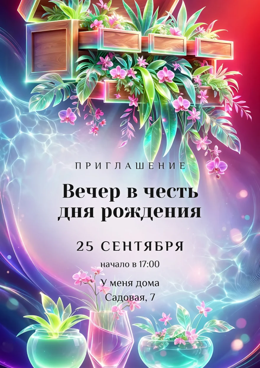 Сияющие орхидеи