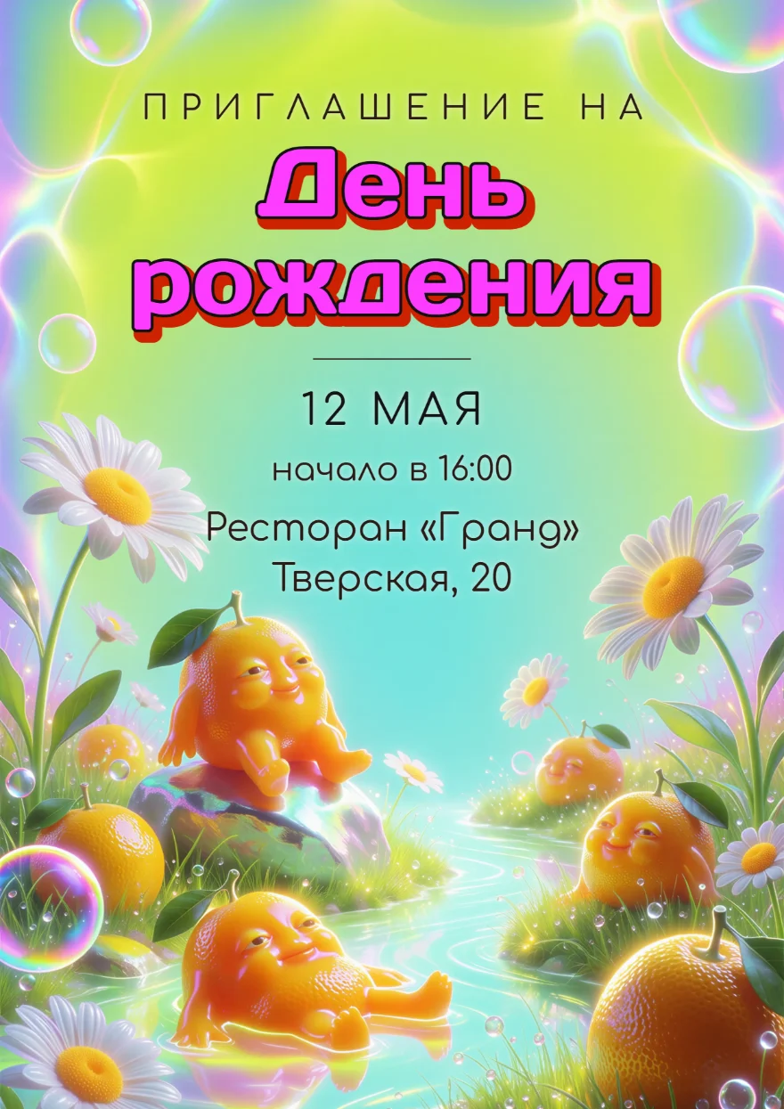 Мандаринки в сказочном ручье