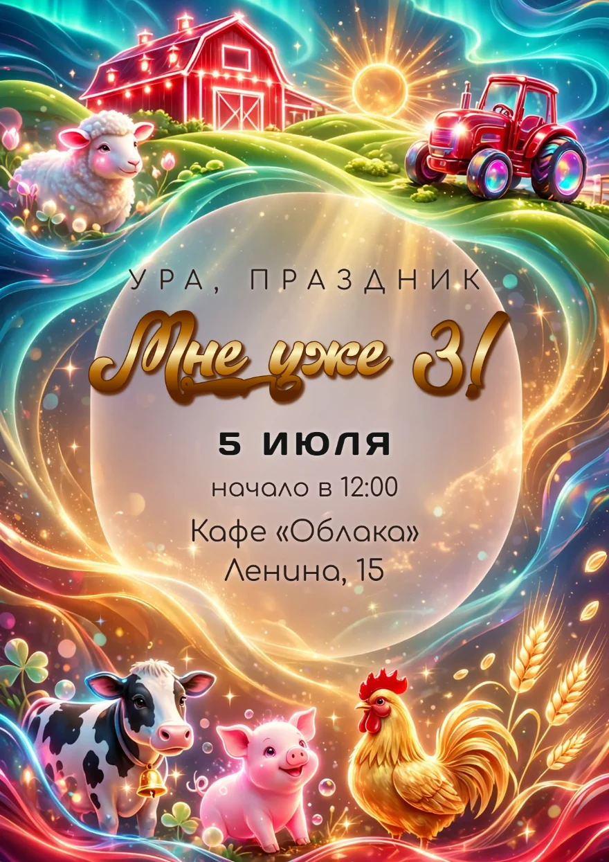 Зверята на сказочной ферме
