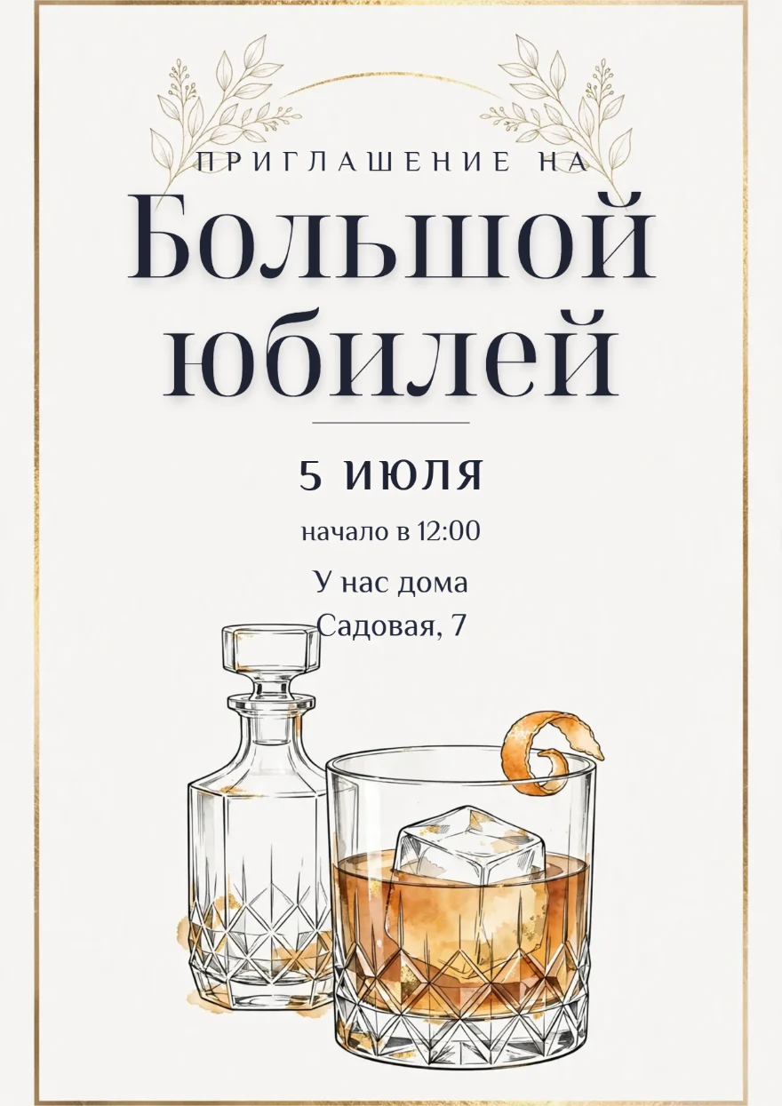 Виски в хрустальном бокале