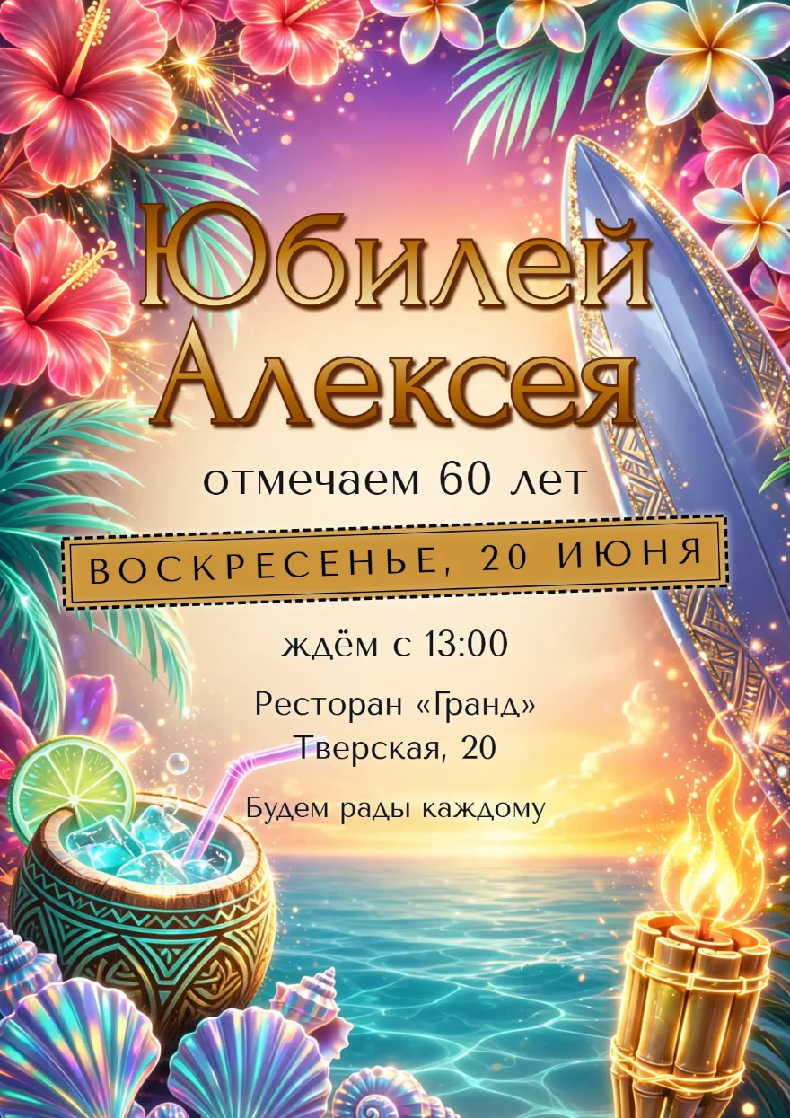 Кокосовый коктейль на закате