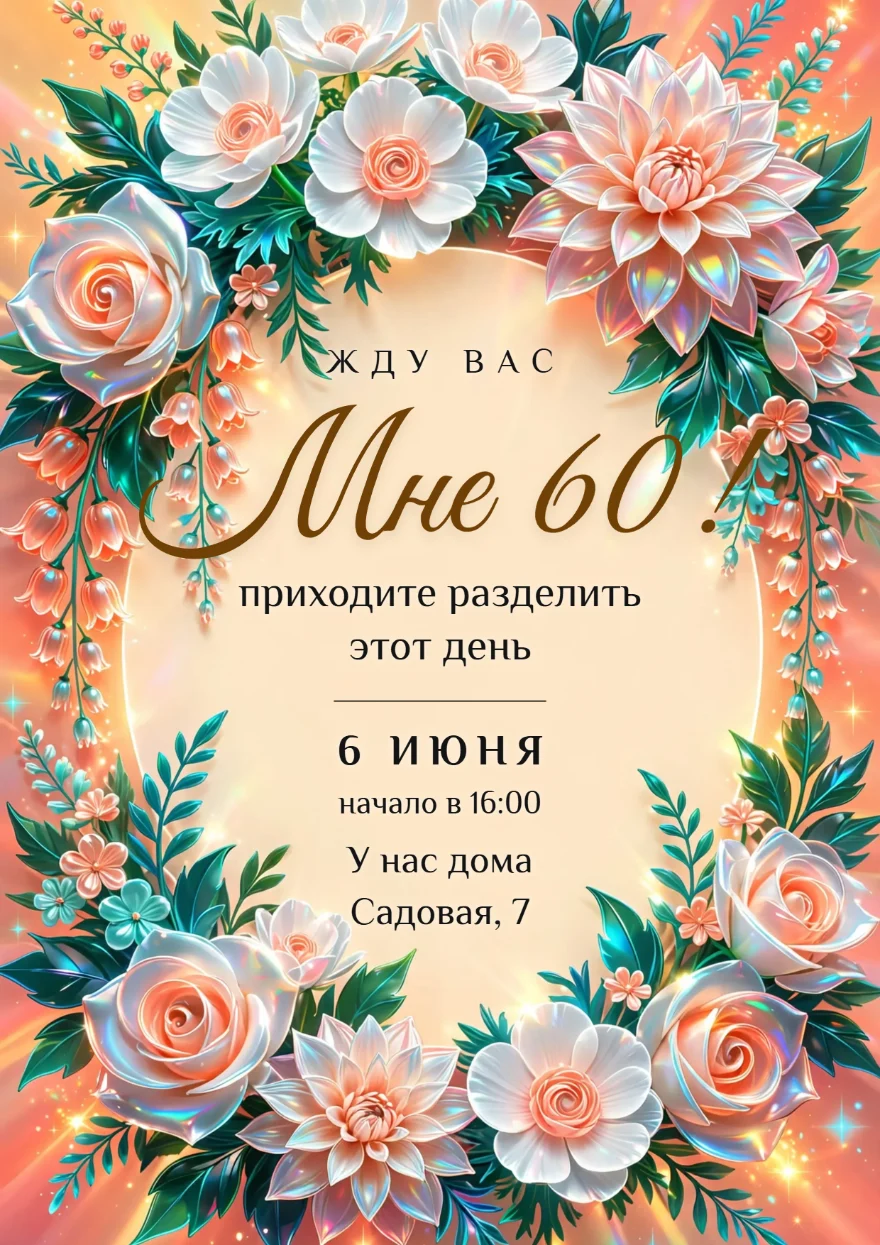 Перламутровый цветочный венок