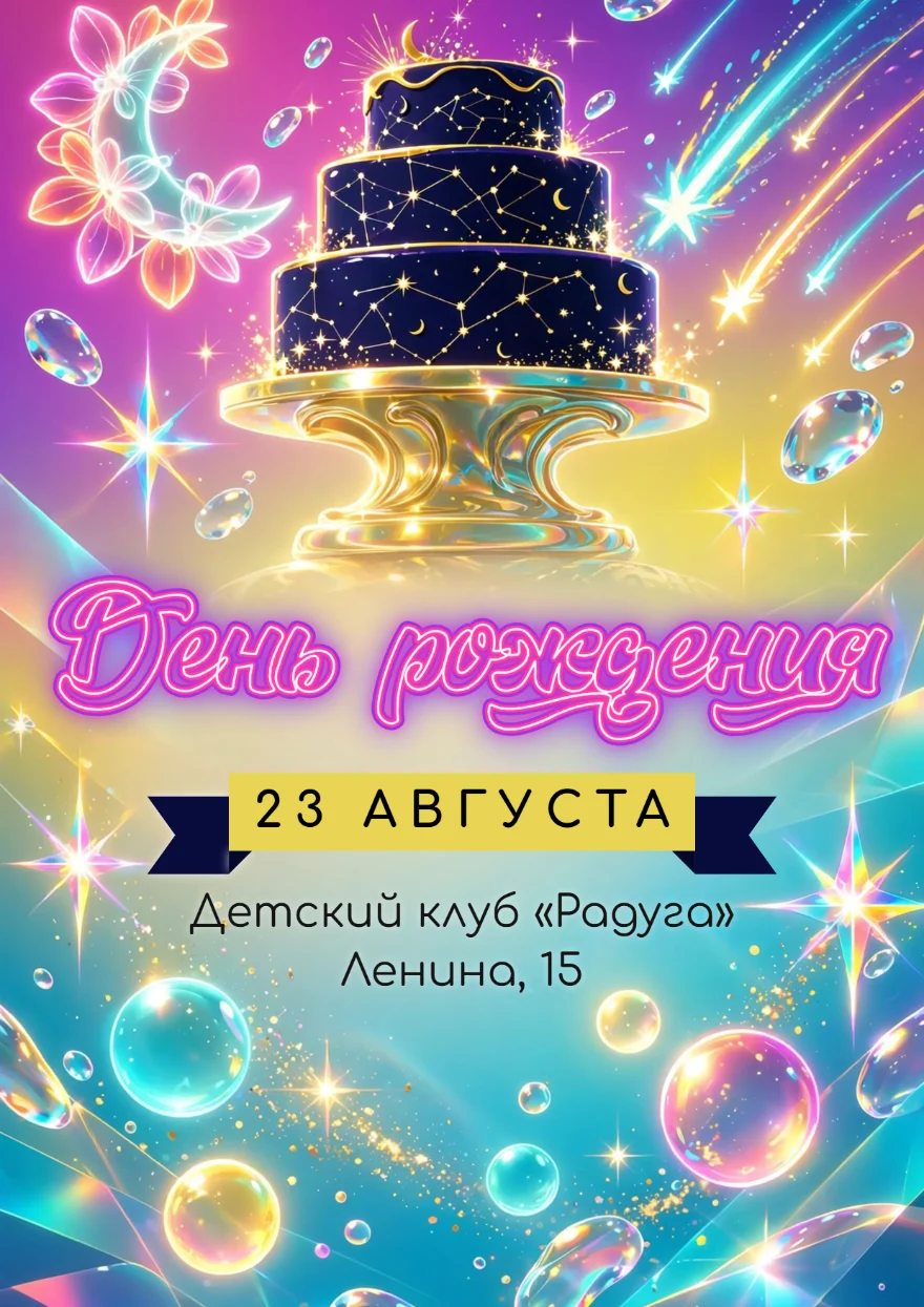 Торт с созвездиями