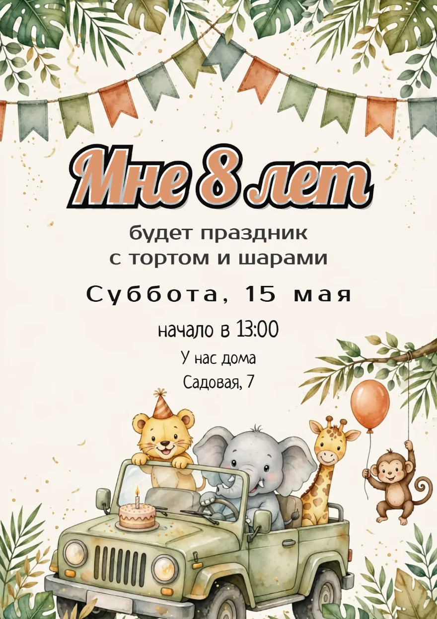 Слонёнок за рулём джипа