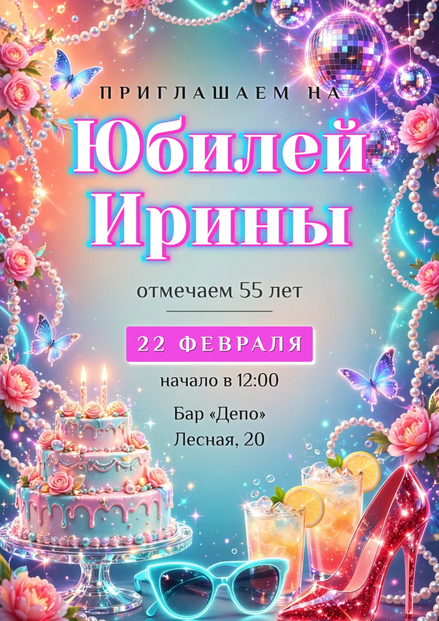 Торт под диско-шаром