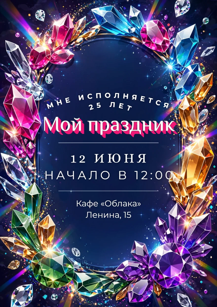 Разноцветные самоцветы