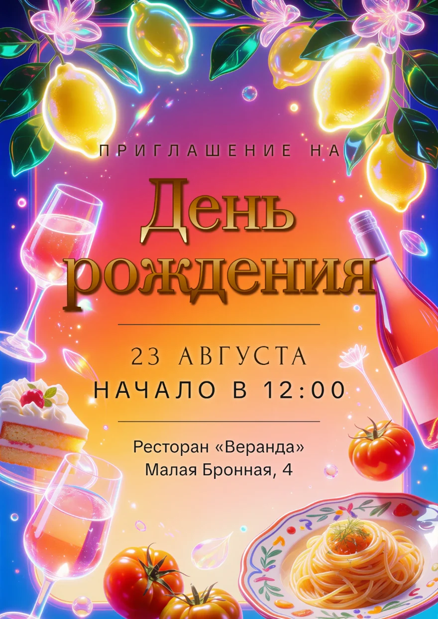 Ужин под лимонами