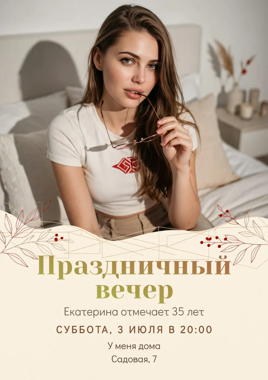 Уютный портрет с очками