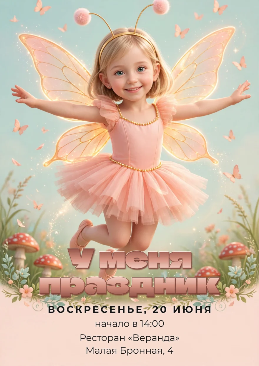 Фея в розовой пачке