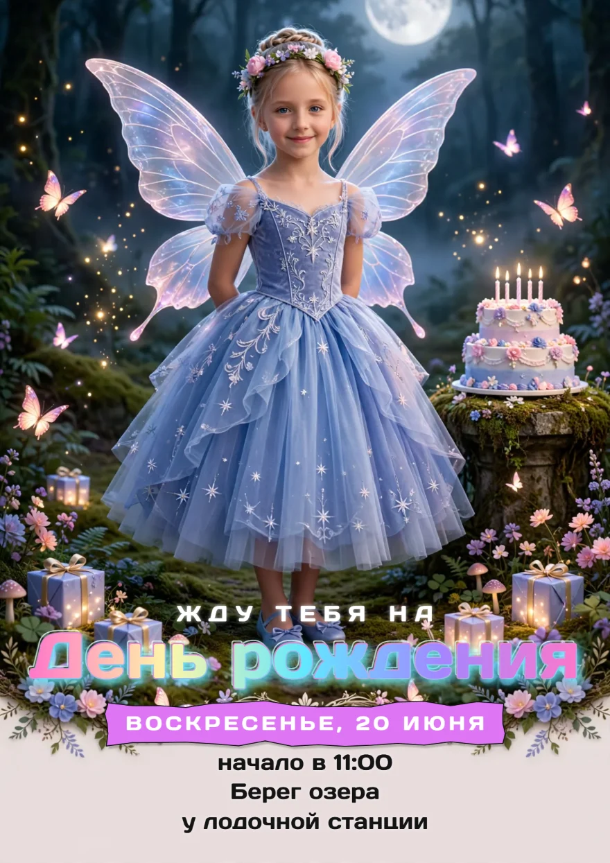 Фея в волшебном лесу