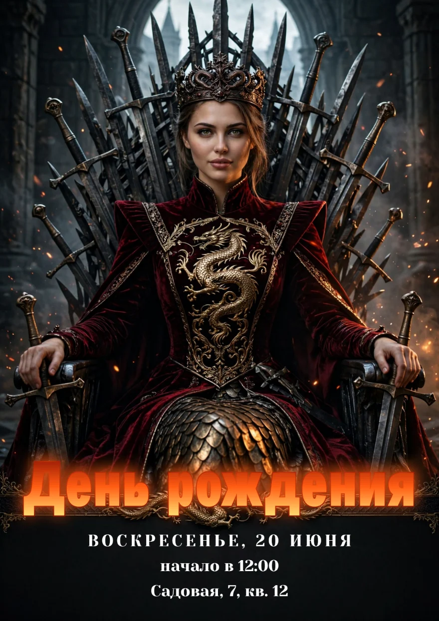 Королева на троне из мечей
