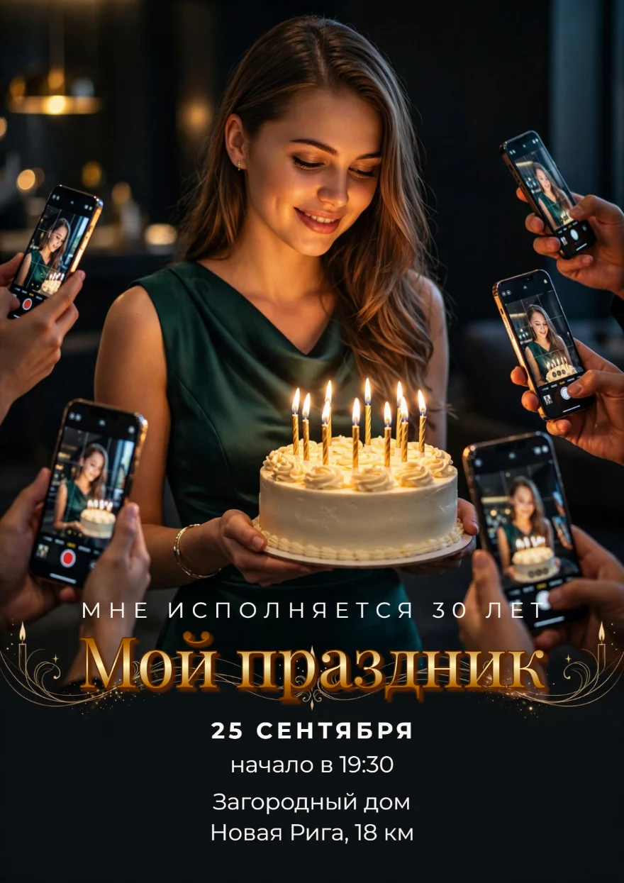 Торт в объективах смартфонов