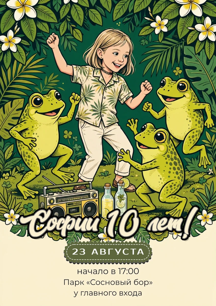 Танцующие лягушки в джунглях
