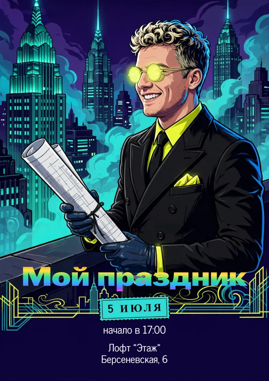 Архитектор в неоновых очках