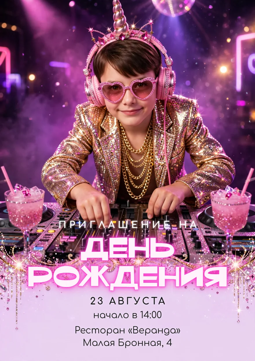Диджей в золотом пиджаке